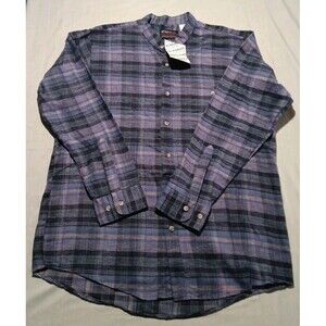 Vintage McGregor Classic Flannel Shirt Men's Large Blue Plaid Workwear